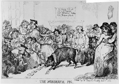 El Cerdo Maravilloso, 1785 de Thomas Rowlandson